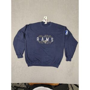 Vintage St. Louis Rams Sweatshirt Mens XL Blue NFL Football CSA Crewneck 90s‎